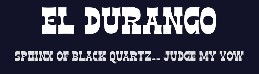 El Durango by Sahirul Iman — Decorative Font — thumbnail 2