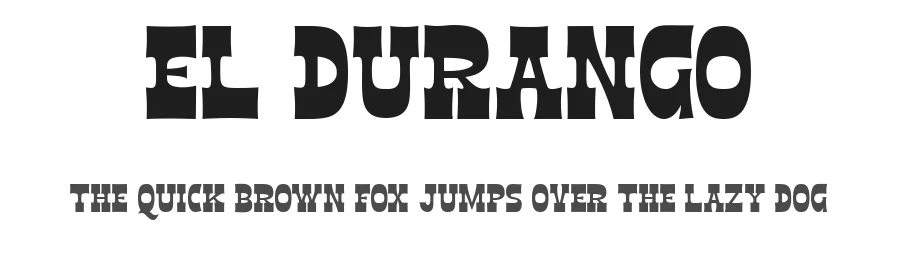El Durango by Sahirul Iman — Decorative Font