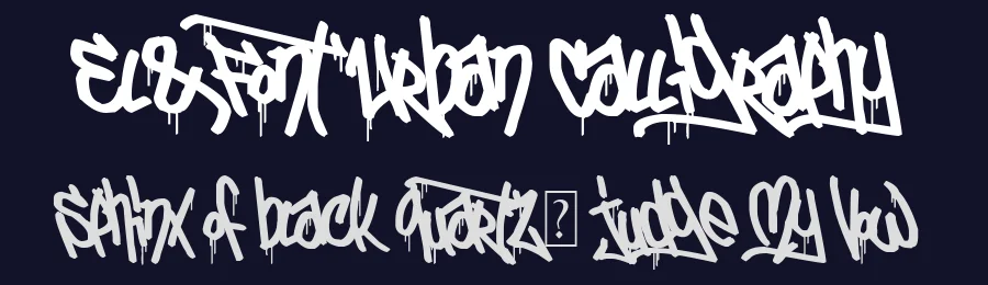 El&Font Urban Calligraphy by Jérôme Delage — Script Handwritten Font — thumbnail 2
