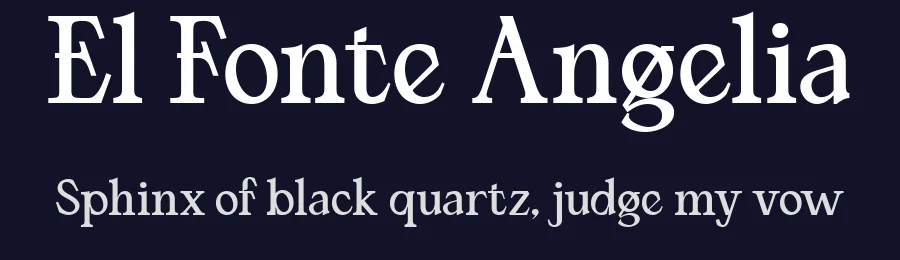 El Fonte Angelia by Gilar Studio — Serif Font — thumbnail 2