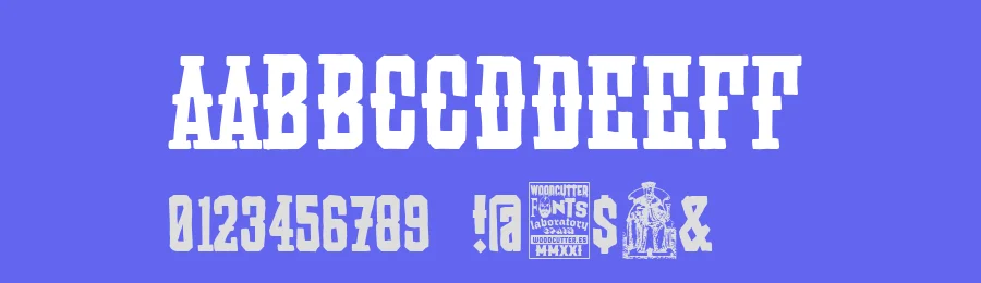 El Guiñote by Woodcutter — Decorative Font — thumbnail 3