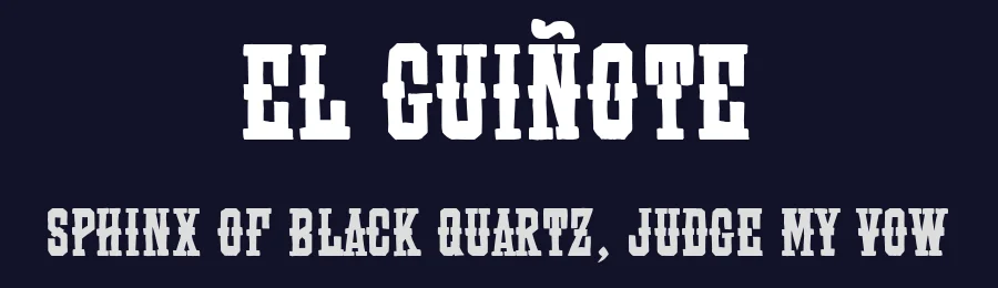 El Guiñote by Woodcutter — Decorative Font — thumbnail 2