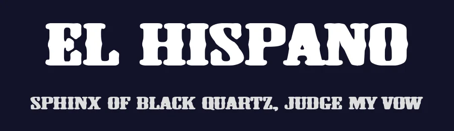 El Hispano by Woodcutter — Decorative Font — thumbnail 2