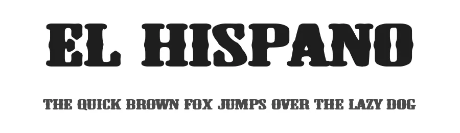 El Hispano by Woodcutter — Decorative Font