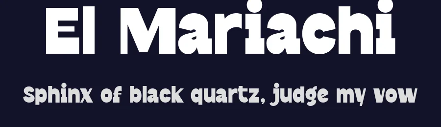 El Mariachi by Ikiiko Type — Decorative Font — thumbnail 2