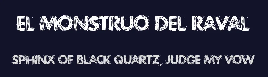 El Monstruo del Raval by Woodcutter — Decorative Font — thumbnail 2