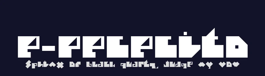 e-Pececito by deFharo — Display Font — thumbnail 2