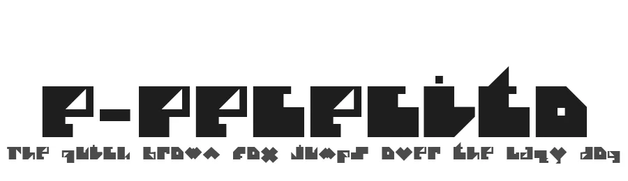 e-Pececito by deFharo — Display Font