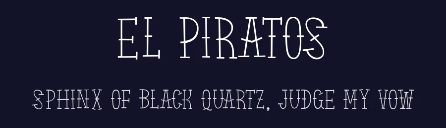 El Piratos by Alexa — Decorative Font — thumbnail 2