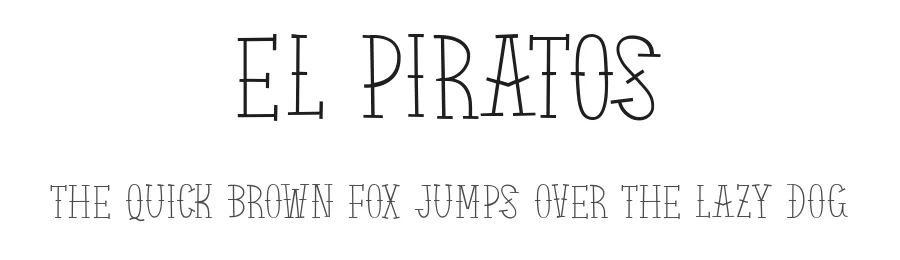 El Piratos by Alexa — Decorative Font