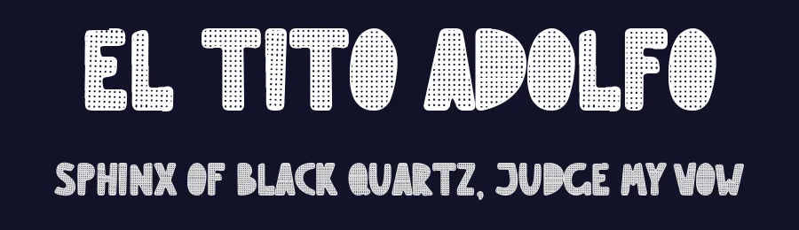 El Tito Adolfo by Woodcutter — Decorative Font — thumbnail 2