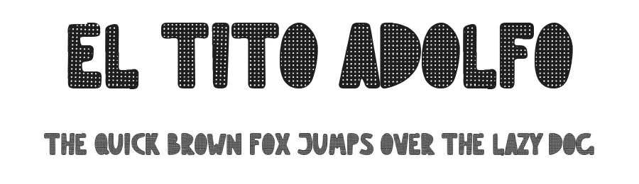 El Tito Adolfo by Woodcutter — Decorative Font
