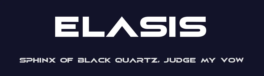 Elasis by Max Lee — Display Font — thumbnail 2