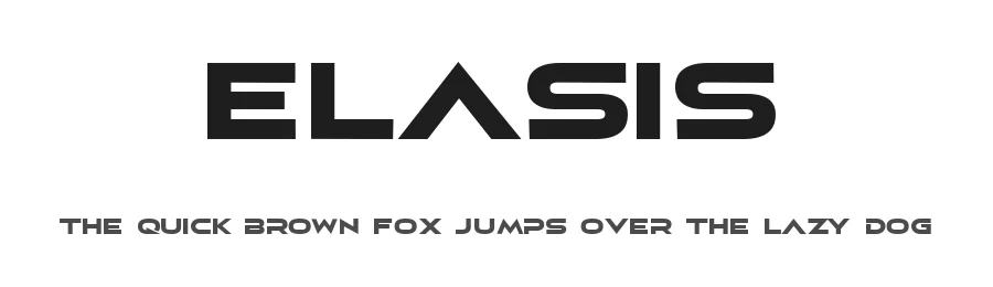 Elasis by Max Lee — Display Font