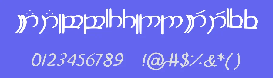 Elbisch by Haldir — Dingbats Font — thumbnail 3