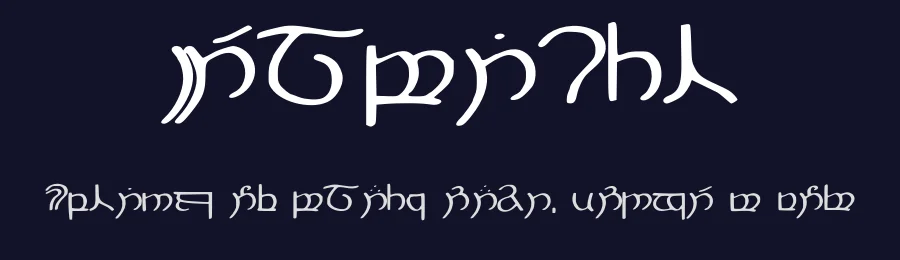 Elbisch by Haldir — Dingbats Font — thumbnail 2