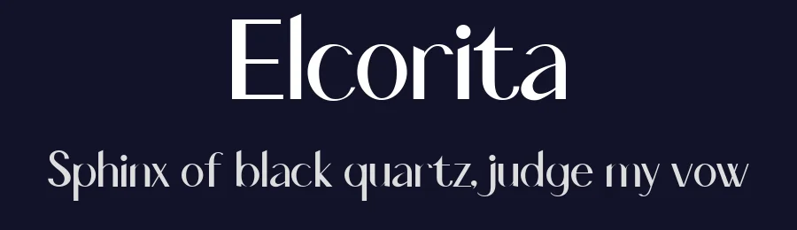 Elcorita by Tezar Tantular — Sans Serif Font — thumbnail 2