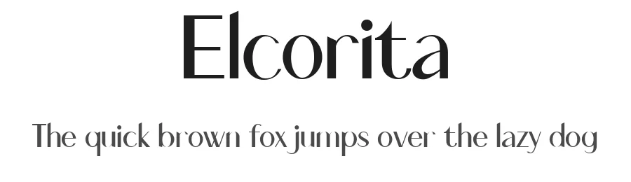 Elcorita by Tezar Tantular β Sans Serif Font