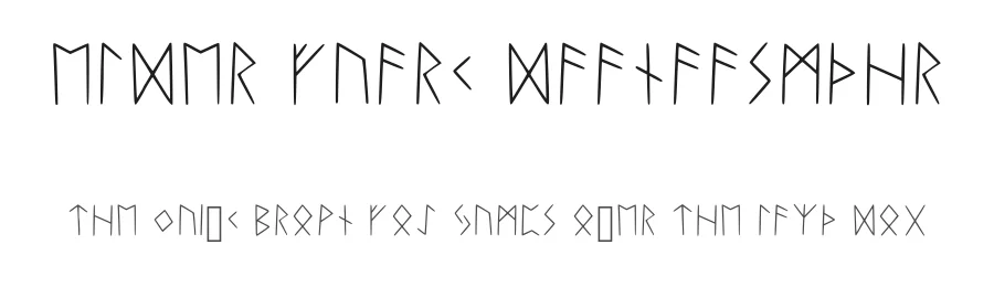 Elder Fuark Daanaasmyhr by Daniel Aasen Myhre β Dingbats Font