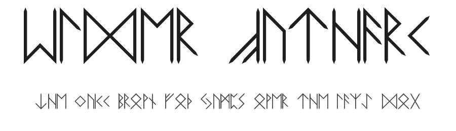 Elder Futhark by Curtis Clark — Dingbats Font