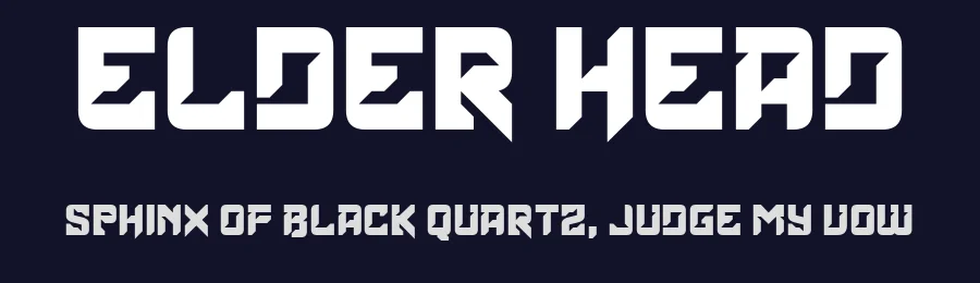 Elder Head by Chequered Ink — Display Font — thumbnail 2