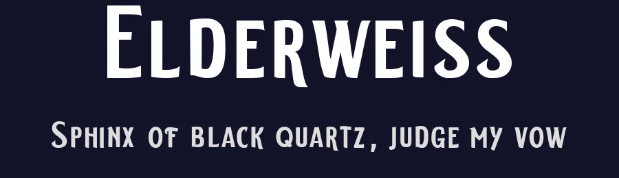 Elderweiss by Guiltype Studio — Decorative Font — thumbnail 2