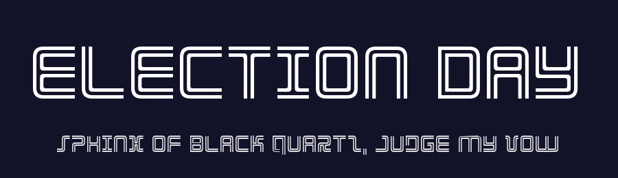 Election Day by Iconian Fonts — Display Font — thumbnail 2