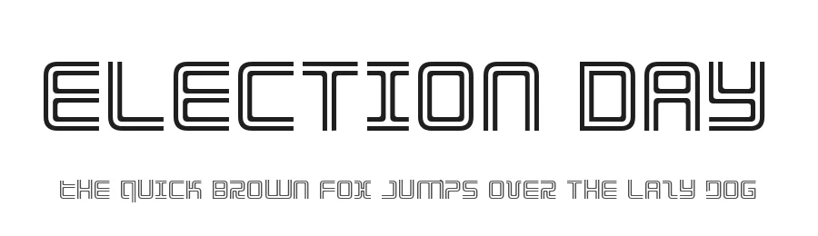 Election Day by Iconian Fonts — Display Font