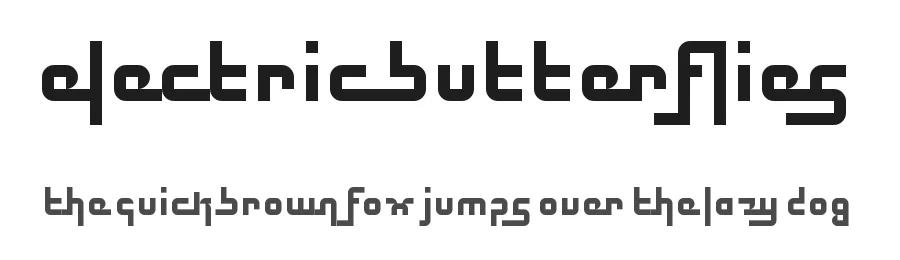 Electric Butterflies by Hawtpixel β Display Font