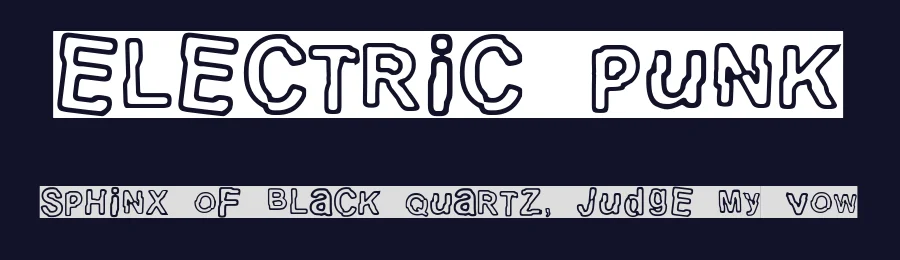 Electric Punk by Woodcutter — Decorative Font — thumbnail 2