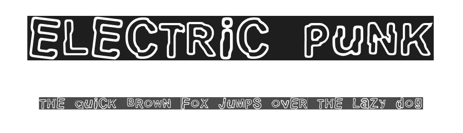 Electric Punk by Woodcutter — Decorative Font
