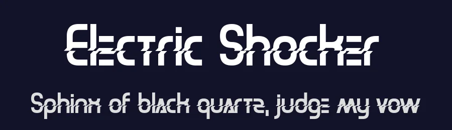 Electric Shocker by Chequered Ink — Decorative Font — thumbnail 2