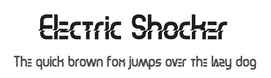 Electric Shocker by Chequered Ink — Decorative Font