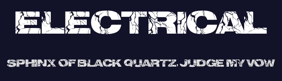 Electrical by Xerographer Fonts — Decorative Font — thumbnail 2