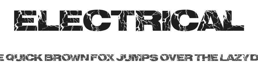 Electrical by Xerographer Fonts — Decorative Font