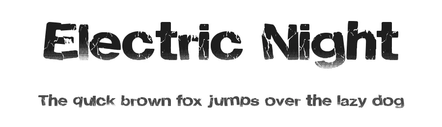 Electric Night by Xerographer Fonts — Decorative Font