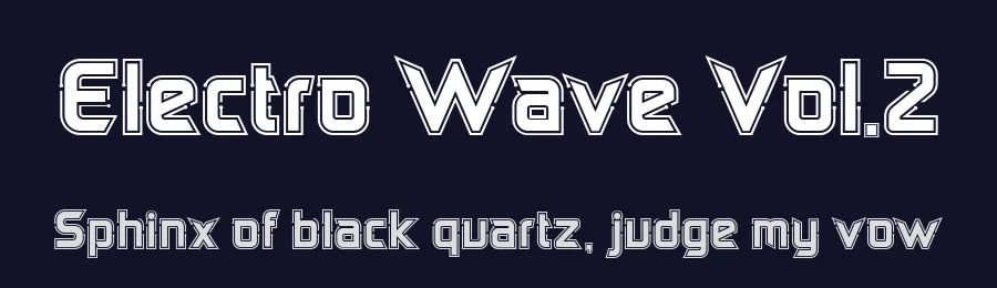 Electro Wave Vol.2 by JamalCreativeStudio — Display Font — thumbnail 2