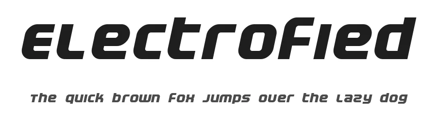 Electrofied by Dust@fonts — Display Font