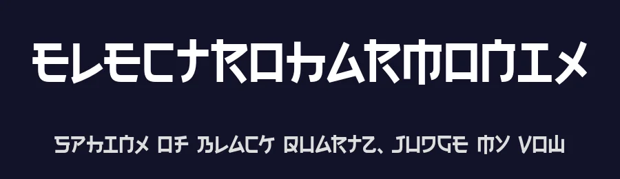 Electroharmonix by Typodermic Fonts — Decorative Font — thumbnail 2