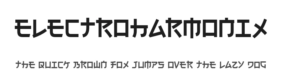 Electroharmonix by Typodermic Fonts — Decorative Font