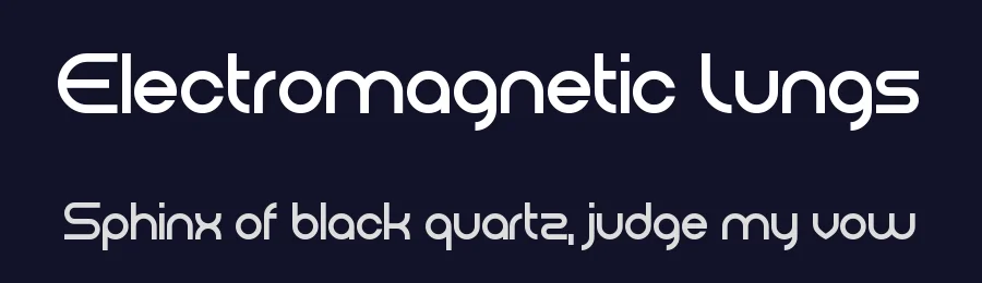 Electromagnetic Lungs by Chequered Ink — Display Font — thumbnail 2