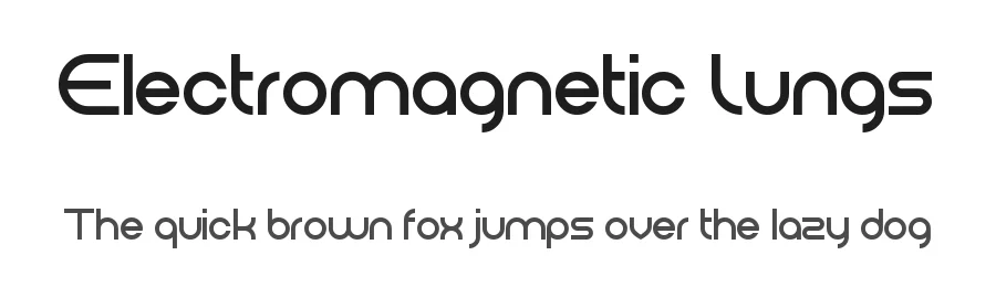 Electromagnetic Lungs by Chequered Ink — Display Font