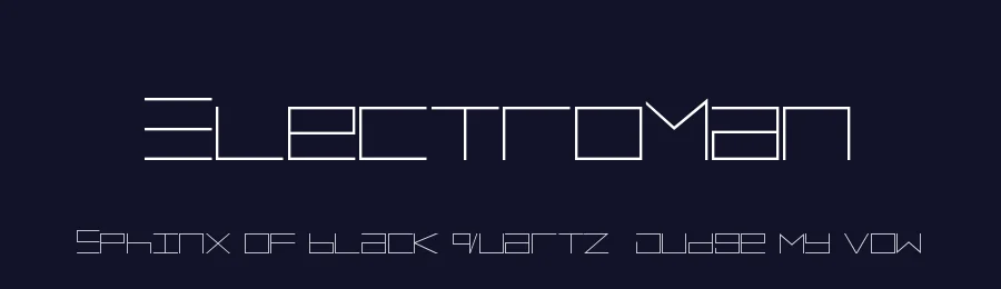 ElectroMan by Isaac K — Display Font — thumbnail 2