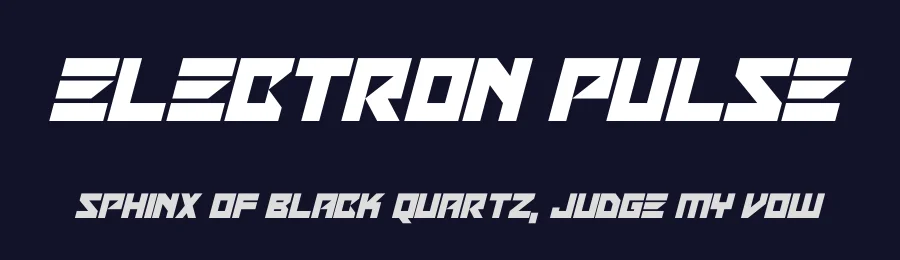 Electron Pulse by Hawtpixel — Display Font — thumbnail 2