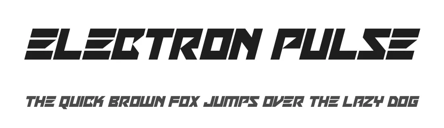 Electron Pulse by Hawtpixel — Display Font