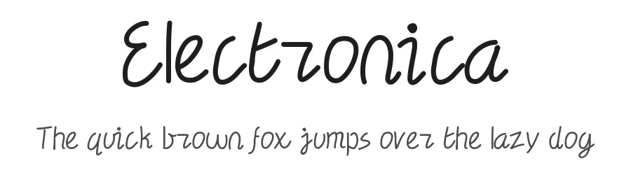 Electronica by Jake Luedecke — Script Handwritten Font