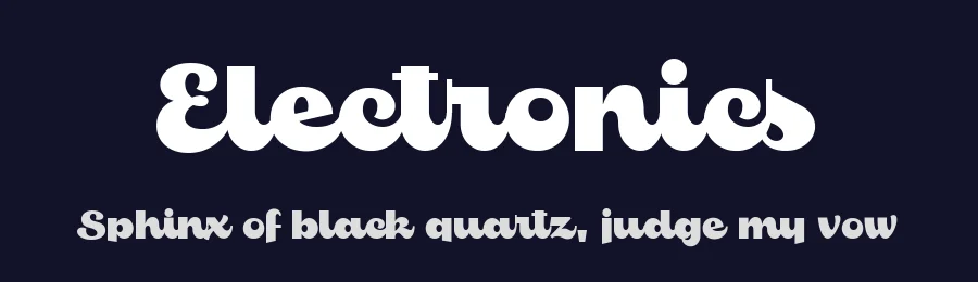 Electronics by Måns Grebäck — Script Handwritten Font — thumbnail 2