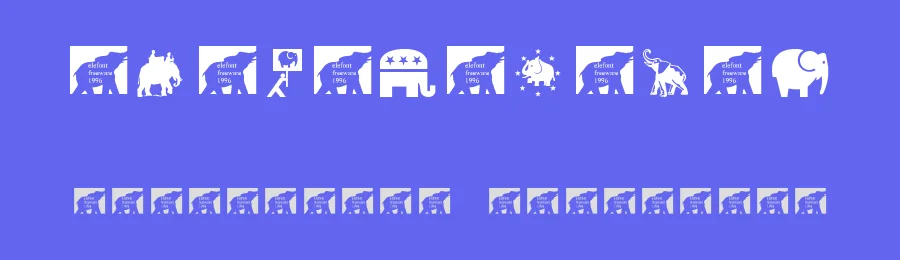 Elefont — Dingbats Font — thumbnail 3