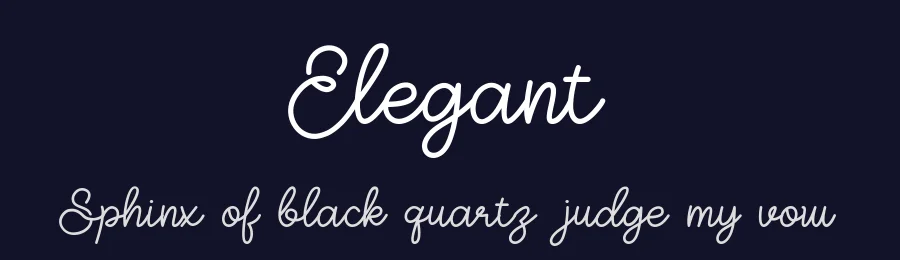 Elegant by Mohamad Fahrul Anggoro — Script Handwritten Font — thumbnail 2