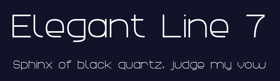 Elegant Line 7 by Style-7 — Sans Serif Font — thumbnail 2